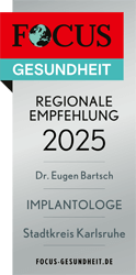 Focus Empfehlung 2025 Implantologe Stadtkreis Karlsruhe